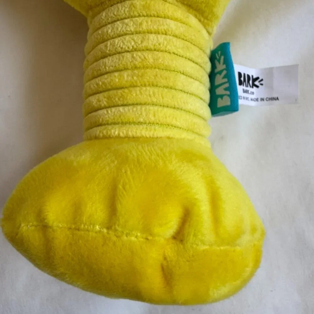 NWT Bark Box THE HOWLEY GRAIL Plush Dog Toy, Yellow + Blue, M-L (20+ lbs)